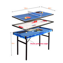 Mini billar multifuncional de madera para niños, mesa de billar, tenis de mesa, Hockey sobre hielo, tabla aleatoria, TB-4808 2024 - compra barato