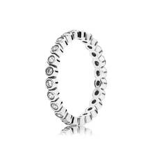 Authentic 925 Sterling Silver Alluring Small Brilliant Fashion Ring For Pandora Women Bead Charm Gift DIY Jewelry 2024 - buy cheap