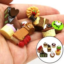 8Pcs/Set Miniature Food Cakes Models Pretend Play Toy Dollhouse Decor for Party Kitchen Toys for children Girls toys Accessories 2024 - buy cheap