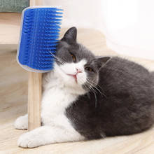 Cat Pet Self Groomer Brush Wall Corner Grooming Massage Comb  With Catnip Hair Removal Tickling Comb Cat Rubs Pet Supplies 2024 - buy cheap