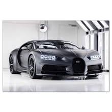 Fotos de Bugatti Chiron Noire Supercar, lienzo, arte de pared, carteles e impresiones, pintura moderna para decoración del hogar 2024 - compra barato