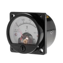 Voltímetro so-45 ac 0-300v redondo analógico dial painel medidor de voltímetro calibre preto 2024 - compre barato