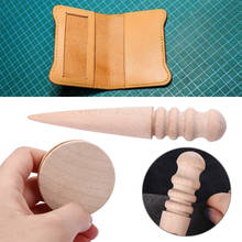 1PC 2019 New Multi-Size Polishing Tool Milling Leather DIY Craft Tool Edges Slicker Handmade Round Wood Stick 2024 - buy cheap