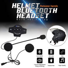 V4.1 Motorcycle Helmet Bluetooth headset intercom Wireless hands-free call Kit full helmet headset 32Hrs Music Riding Earphone 2024 - buy cheap