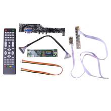 V56 Universal LCD TV Controller Driver Board PC/VGA/USB Interface+7 Key Board+LVDs Cable Kit 2024 - buy cheap