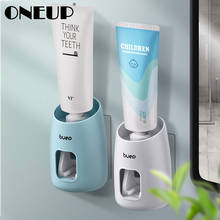 ONEUP-dispensador automático de pasta de dientes montado en la pared, exprimidor portátil de plástico, soporte para cepillo de dientes, accesorios de baño 2024 - compra barato