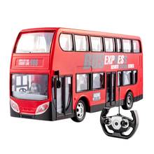 RC Bus Simulation Remote Control Double Layer  Realistic rc City bus car With lights Toys for Kids 2024 - buy cheap