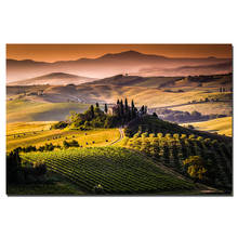 Toscana itália paisagem posters lona pano impressão de tecido pintura para decoração de casa arte da parede imagem 2024 - compre barato