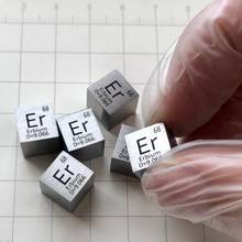 99.9% Metal de tierras raras de Erbium de alta pureza Er 9,0g elemento tallado tabla periódica Cubo de 10mm 2023 - compra barato