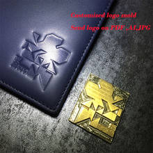 Sello de cuero con logotipo personalizado, marca de hierro de latón caliente, molde de estampado personalizado para regalo, bricolaje 2024 - compra barato