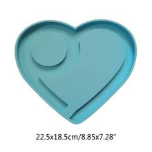 DIY Craft Heart Shaped Tray Epoxy Resin Mold Handmade Fruit Plate Silicone Mould P9YF 2024 - buy cheap