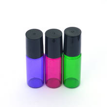 50pcs Perfume 5ml Roll Glass Bottle Empty Essential Oil Bottle 5ml Roll-On Colorful Glass Bottle Fast Shipping 2024 - buy cheap