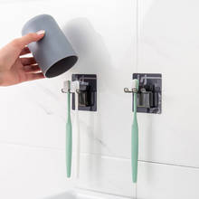 Bathroom Accessories 1Set Toothbrush Storage Rack Portable Plastic Eco-Friendly Toothbrush Holder Tooth Mug Wall-mounted 2024 - buy cheap