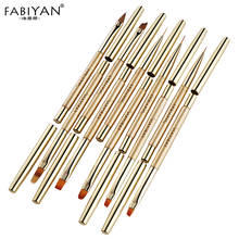 Flat Round Extension Pen 9 Styles Gradient Flower 3D Painting Crystal Carving Manicure Tool Stripe Lines Liner Nail Art Brush 2024 - купить недорого