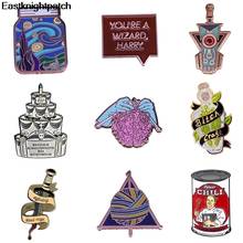 E1813 Cute Cartoon Badge Brooches Enamel Pins Fashion Jewelry Bag Hat Denim Pin Accessories Gift 2024 - buy cheap