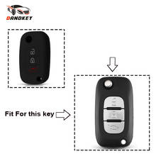 Dandkey Silicone Key Cover Fob Shell For Mercedes Benz Smart Fortwo For Renault Megane Clio Kangoo Arkana For Lada XRay 2016 2024 - buy cheap
