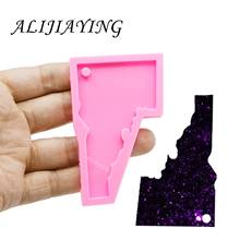 Shiny keychain ldaho American state shape mold key ring decoration silicone mold for DIY epoxy resin wholesale DY0208 2024 - buy cheap