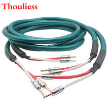 Thouliess-par de cables de altavoz HIFI Ortofon CMC, conector Banana BFA de cobre rojo puro, Cable de interconexión de altavoz de Audio para reproductor de CD AMP 2024 - compra barato