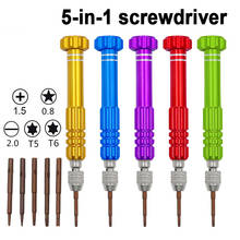 5 in 1 Screwdriver Repair Kit Screwdriver Sets Phone Opening Tools Phone Repair Tools for Iphone Nokia Samsung Sony LG HTC 2024 - buy cheap