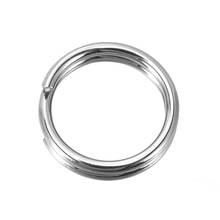 DoreenBeads silver color Stainless Steel Split Rings 7mm, sold per packet of 50 Hot new 2024 - buy cheap