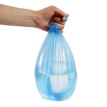 5 рулонов 100 шт. располагаемые мусорное ведро вкладыш Пластик мешок для мусора в рулоне, декоративная наволочка на мусора мусорное ведро сумки-контейнеры для хранения 2024 - купить недорого