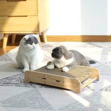 Cat Wood Scratch Board Cat Wall-mounted Scratcher Pad Kitten Scratching Sisal Mat Furniture Sofa Claw Protector Pads 2024 - buy cheap