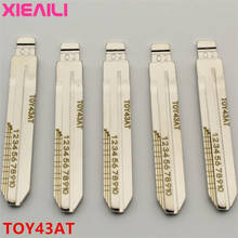 XIEAILI 20Pcs NO.2 TOY43AT Engraved Line Key Blade Scale Shearing Teeth Uncut Key Blade For Toyota Camry/Corolla/Reiz S305 2024 - buy cheap