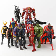 Фигурки Marvel Avengers 3 Infinity War, игрушки Халк, Капитан Америка, Человек-паук, танос, халкбастер Железного человека, Рождественский подарок 2024 - купить недорого