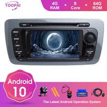 Toopai-rádio multimídia automotivo, android 10, navegação gps, para seat ibiza 6j, mk4, sportcoupe, ecomotive cupra 2009-2013 2024 - compre barato