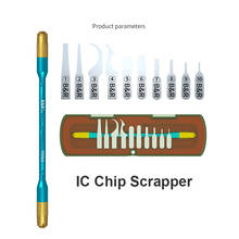 Herramientas de reparación para teléfono, Chip IC ultrafino, hoja de eliminación de pegamento para NAND, CPU, pegamento UV, limpieza, BGA, retrabajo, cuchillo de desmontaje, bricolaje 2024 - compra barato