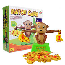 Juego de matemáticas Montessori para bebés, juguete de mesa con escala de equilibrio de números, mono, cachorro, juguete de aprendizaje, figuras de acción de animales 2024 - compra barato