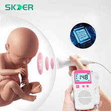 Monitor de ritmo cardíaco para el cuidado del bebé, Detector de ultrasonido Fetal, Sónar portátil, 3,0 MHz, sin radiación, medidor de pulso para embarazadas 2024 - compra barato