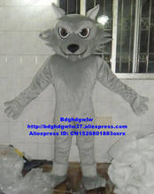 Madeira cinza lobo mascote traje adulto personagem dos desenhos animados terno festa difícil para baixo mercado hypermarket zx2816 2024 - compre barato