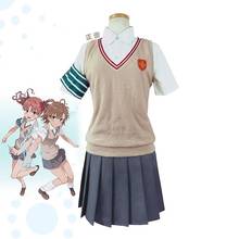 Anime Toaru Kagaku no Railgun Cosplay Costume Misaka Mikoto Cosplay Shirai Kuroko Cosplay Costume Women Girls School Uniform 2024 - buy cheap