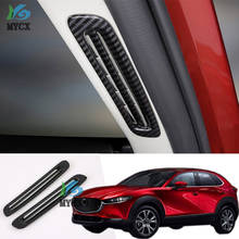 Автомобильная дверь, оконная колонка, Кондиционер, выход, вентиляционная рама, крышка из нержавеющей стали, отделка 2 шт. для-Mazda CX30 CX-30 2020-Аксессуары 2024 - купить недорого