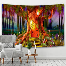 Tapiz de árbol de la vida para colgar en la pared, tapiz psicodélico de árbol de deseos Hippie bohemio, decoración del hogar, cojín para sofá 2024 - compra barato