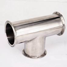 Fit Tube O.D 57/63mm 2.5" Tri Clamp Ferrule O.D 77.5mm 304 Stainless Steel Tee 3 Ways Sanitary Ferrule Fitting 2024 - buy cheap