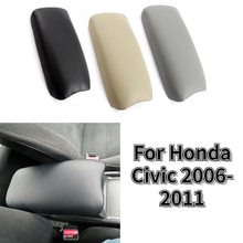 Cubierta de cuero PU para Reposabrazos de coche, caja de almacenamiento de reposabrazos, tapa de tapa, accesorios para Honda Civic 2006-2011, consola central 2024 - compra barato