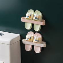Wall Mounted Shoes Rack Bathroom Shoe Storage Organizers Self Adhesive Shoe Stand Slippers Hanging Holder Towel Racks 2024 - buy cheap