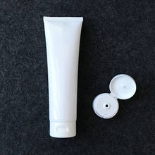 (20pcs)300g/300ml Empty white  Soft Refillable Plastic Lotion Tubes Squeeze Cosmetic Packaging, Facial cream flip cover hose 2024 - buy cheap