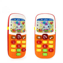 Brinquedo eletrônico de telefone musical, mini brinquedo fofo para crianças, brinquedo educacional para o telefone celular com desenhos animados, brinquedo para bebês 2024 - compre barato