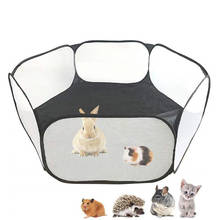 Folding Pet Playpen Guinea Pig Rabbit Cage Small Pet Play Pen Portable Fence Pet Tent for Bunny Hamster Hedgehog Reptile Kitten 2024 - buy cheap