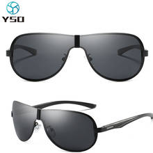 YSO 2020 Fashion Men Sunglasses Polarized UV Protection Men Brand Glasses For Car Driving Black Rimless Male Goggles 505 2024 - buy cheap