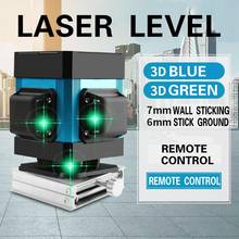 Novo nível a laser verde 3d eua reino unido ue, nivelador para construção de 12 linhas, instrumento de afixação de piso, telha, linha de laser rc, tripé 2024 - compre barato