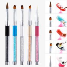 1pcs Nail Brush Rhinestone Acrylic Pen Carving Nail Art Tips Painting Poly Nail Gel Tool Liner Manicure Accessories Tool Set 2024 - buy cheap