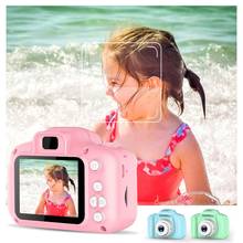 Цифровая мини-камера, 2 дюйма, HD экран, заряжаемая, мультяшная, для детей, реквизит для фотосъемки на улице, подарок на день рождения 2024 - купить недорого