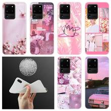 Funda de silicona TPU suave para Samsung Galaxy S11, S21, S20, S10, S9, S8 Plus, S7 Edge E, estética Ultra rosa 2024 - compra barato