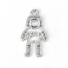 DoreenBeads Fashion Zinc Based Alloy Pendants Eye Astronaut Spaceman Gold Silver Color Jewelry DIY Findings Charms, 2 PCs 2024 - buy cheap