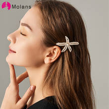 Molans Rhinestone Pearl Hair Clips for Women Flower Hairpins Barrettes Girls Hairgrip Bangs Clip Fashion Hair Accessories 2024 - buy cheap