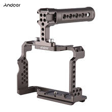 Andoer Aluminum Alloy Camera Cage Kit with Video Rig Top Handle Grip Replacement for Sony A7R III/ A7 II/ A7III 2024 - buy cheap